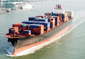 A ship transporting shipments